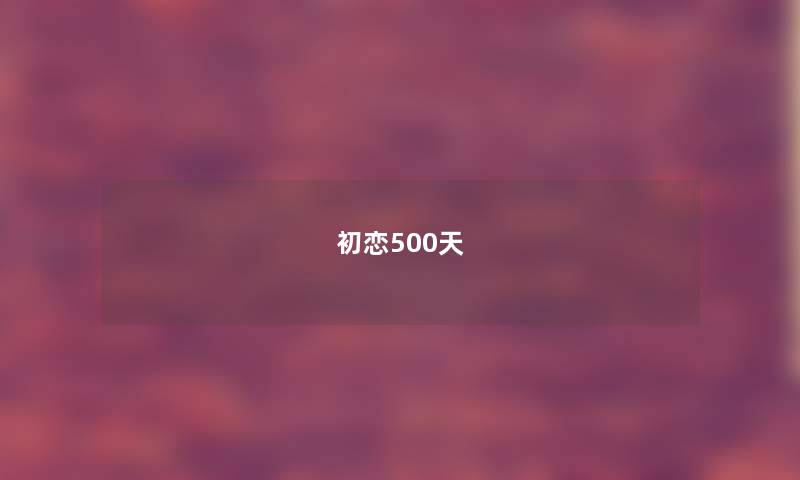 初恋500天